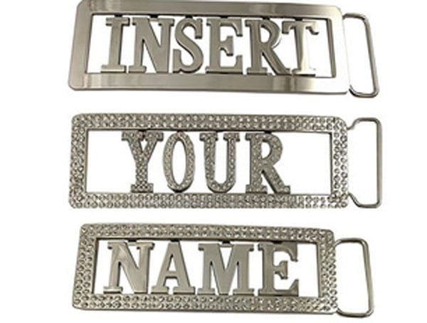 personalised belt buckle